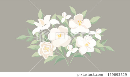 Elegant floral collection for wedding invitations and floral design projects. Elegant floral collection for wedding invitations and floral design projects. 139693829