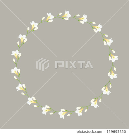Elegant floral collection for wedding invitations and floral design projects. 139693830