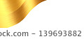 Elegant golden ribbon wave corner luxury background element. 139693882