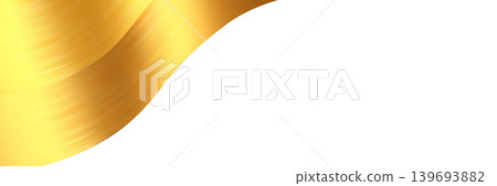 Elegant golden ribbon wave corner luxury background element. 139693882