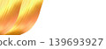 Elegant golden ribbon wave corner luxury background element. 139693927