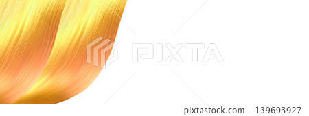Elegant golden ribbon wave corner luxury background element. 139693927