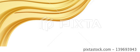 Elegant golden ribbon wave corner luxury background element. Elegant golden ribbon wave corner luxury background element. 139693943