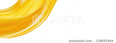Elegant golden ribbon wave corner luxury background element. Elegant golden ribbon wave corner luxury background element. 139693944