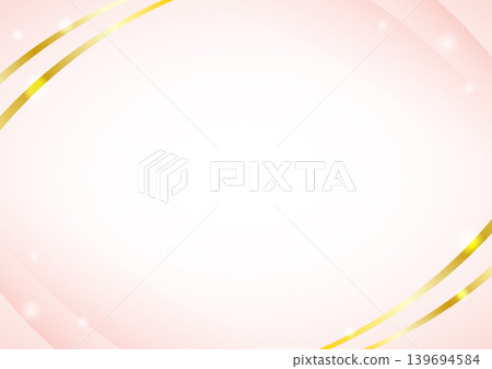 Pink background and gold curved background Pink background and gold curved background 139694584