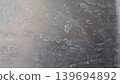 Close-Up Texture of Water Spots and Mineral Stains on Scratched Glass Surface 139694892