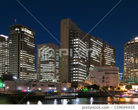 從品川碼頭橋眺望天王洲的夜景 - 城市景觀(2026年4月) 從品川碼頭橋眺望天王洲的夜景 - 城市景觀(2026年4月) 139694938