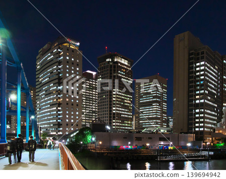 從品川碼頭橋眺望天王洲的夜景 - 城市景觀（2026年4月） 139694942