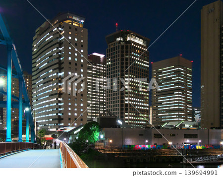 從品川碼頭橋眺望天王洲的夜景 - 城市景觀(2026年4月) 從品川碼頭橋眺望天王洲的夜景 - 城市景觀(2026年4月) 139694991
