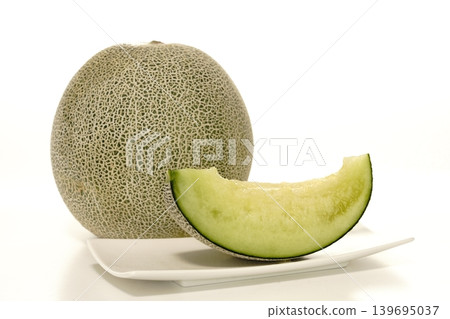 Fresh Ibaraking melons from Ibaraki Prefecture. 139695037