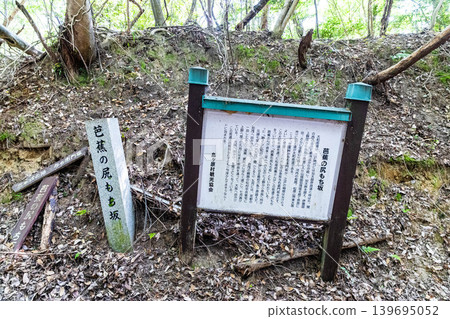大和道伊賀峠處的陡峭芭蕉尻持坡。 139695052