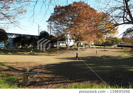 A panoramic view of the Musashi Kokubun-niji Temple ruins (Kokubunji City, Tokyo) A panoramic view of the Musashi Kokubun-niji Temple ruins (Kokubunji City, Tokyo) 139695098