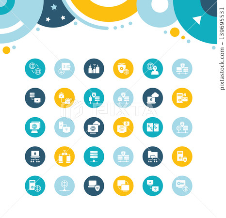 Set of Simple Icons of VPN Set of Simple Icons of VPN 139695531