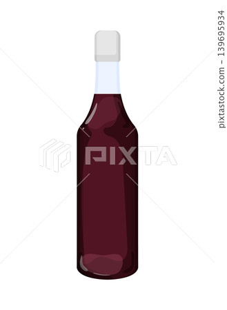 679Cartoon vector illustration of dark syrup in a bottle isolated on a white background for beverage and sauce packaging design. 679Cartoon vector illustration of dark syrup in a bottle isolated on a white background for beverage and sauce packaging design. 139695934