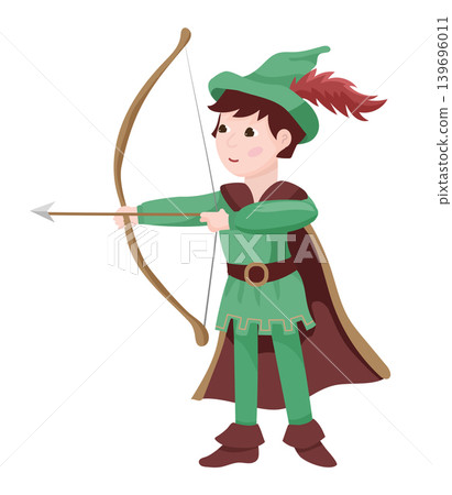 Robin Hood with Bow and Arrow Robin Hood with Bow and Arrow 139696011
