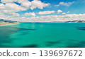 Aerial View of Turquoise Waters and Cloud Shadows Bear Lake Utah USA 139697672