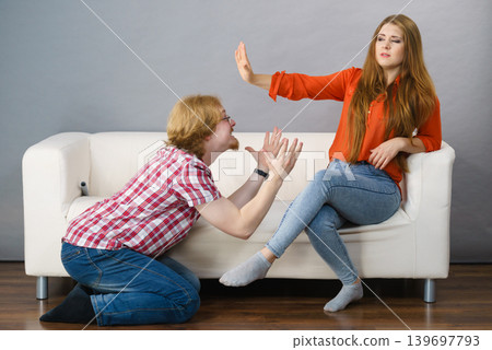 Man begging for forgiveness his woman Man begging for forgiveness his woman 139697793