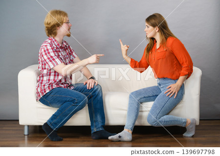 Man and woman having fight Man and woman having fight 139697798