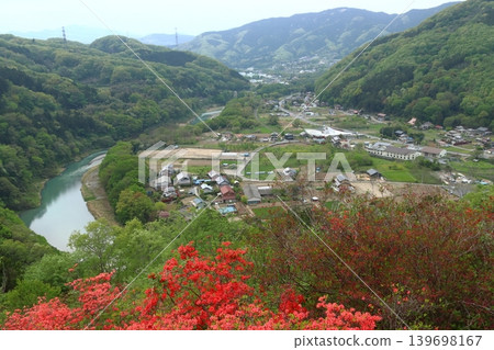 金山杜鵑與秩父鐵路線(埼玉縣大里郡寄居町) 金山杜鵑與秩父鐵路線(埼玉縣大里郡寄居町) 139698167