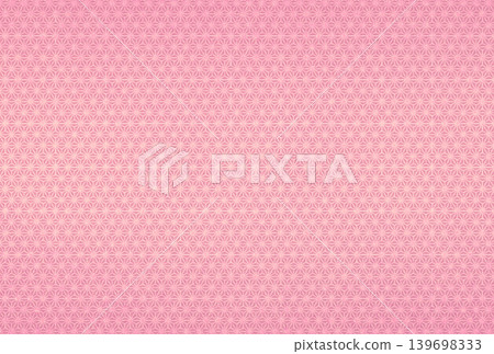 Background image 3: A light, bright red fabric with a white hemp leaf pattern gradient. Background image 3: A light, bright red fabric with a white hemp leaf pattern gradient. 139698333