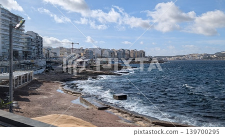 Cityscape of tourist destination on the coastline of St. Paul's Bay Cityscape of tourist destination on the coastline of St. Paul's Bay 139700295