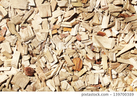 Building Background Wood Chips Close-Up Natural Background. Building Background Wood Chips Close-Up Natural Background. 139700389