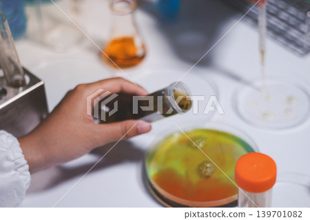 Researchers working in the clinical laboratory Researchers working in the clinical laboratory 139701082