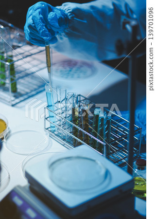 Researchers working in the clinical laboratory Researchers working in the clinical laboratory 139701096