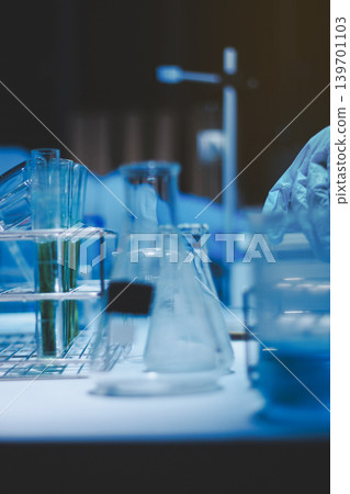 Researchers working in the clinical laboratory Researchers working in the clinical laboratory 139701103