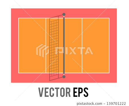 Volleyball court net and boundary lines viewed from above Volleyball court net and boundary lines viewed from above 139701222