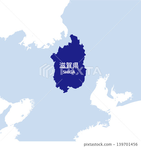 Vector illustration map material for Japan: Shiga Prefecture map Vector illustration map material for Japan: Shiga Prefecture map 139701456