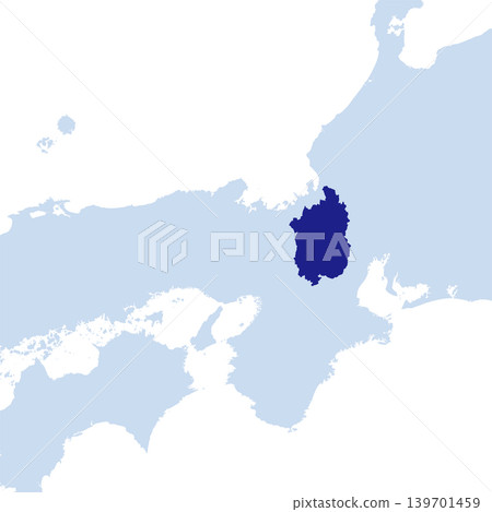 Vector illustration map material for Japan: Shiga Prefecture map Vector illustration map material for Japan: Shiga Prefecture map 139701459