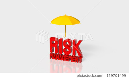 Protecting Business Through Risk Management 3d render. 139701499