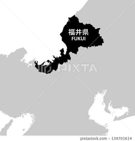 map, fukui, vector 139701614