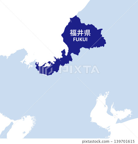 Vector illustration map of Japan: Fukui prefecture map Vector illustration map of Japan: Fukui prefecture map 139701615