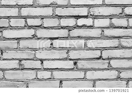 Old white brick wall rough texture grunge background structure backdrop solid coarse Old white brick wall rough texture grunge background structure backdrop solid coarse 139701921