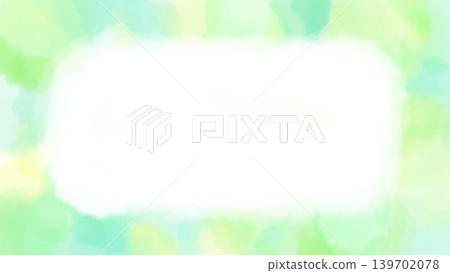 Pale watercolor-style background (refreshing green) - Hand-drawn illustration material Pale watercolor-style background (refreshing green) - Hand-drawn illustration material 139702078