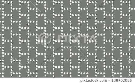 Hand-drawn polka dot grid background material (white on a gray background): A chic and stylish polka dot pattern. Hand-drawn polka dot grid background material (white on a gray background): A chic and stylish polka dot pattern. 139702096