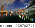 The night view of Tokyo from Shintobashi Bridge 139702714