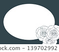 Rose frame illustration 139702992