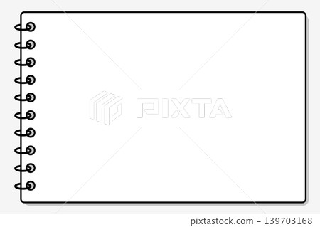 Illustration of white page sketchbook. Vector background. Blank page sketchbook. Illustration of white page sketchbook. Vector background. Blank page sketchbook. 139703168