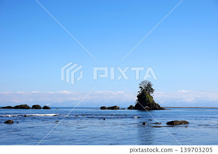 Spring rainy beach 139703205