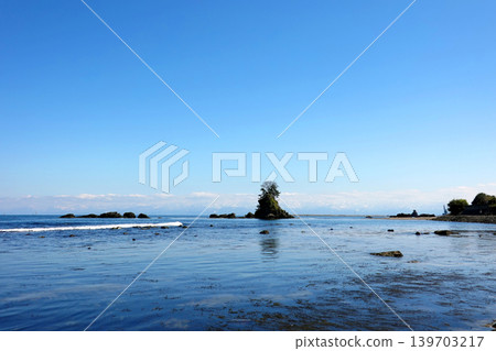Spring rainy beach 139703217