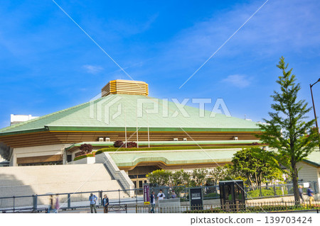 Ryogoku Kokugikan (foreground) - Sunny Ryogoku Kokugikan (foreground) - Sunny 139703424