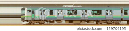 A photograph of the slit in the lead car of the JR East E231 series commuter train. A photograph of the slit in the lead car of the JR East E231 series commuter train. 139704195