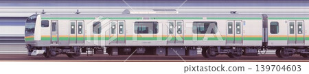 A photograph of the slits on the lead car of the JR East E233 series 3000 series commuter train. A photograph of the slits on the lead car of the JR East E233 series 3000 series commuter train. 139704603