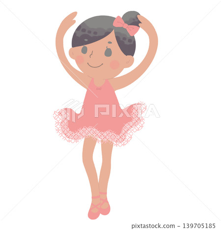 Kids Ballerina Illustration Kids Ballerina Illustration 139705185