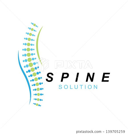Spine diagnostics symbol logo template vector Spine diagnostics symbol logo template vector 139705259