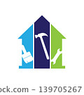 Home repairing and maintenance logo design. 139705267