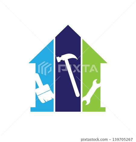 Home repairing and maintenance logo design. 139705267